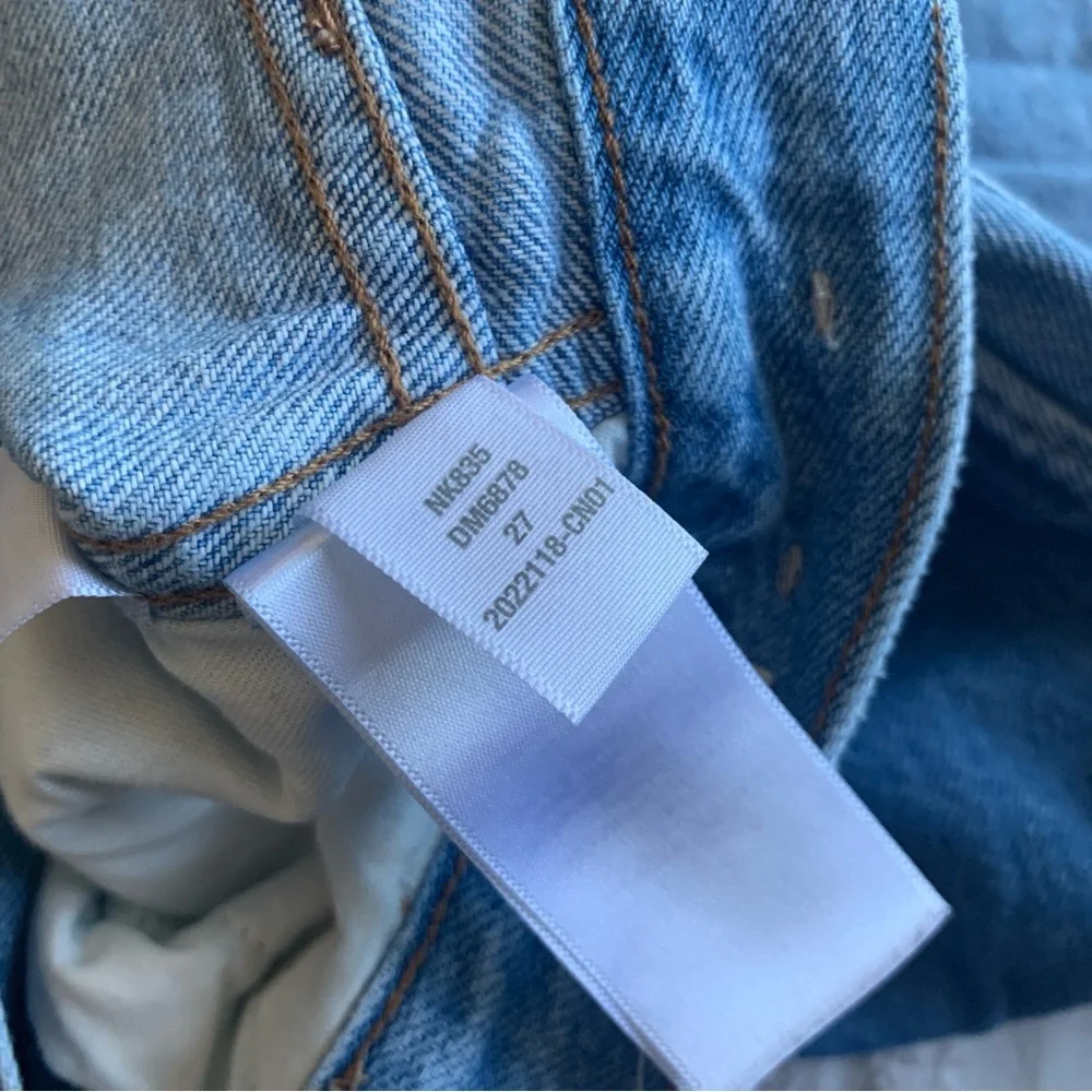 Women’s 27 MADEWELL The '90s Straight Jean Hazelfern Wash Shadow-Panel Edition